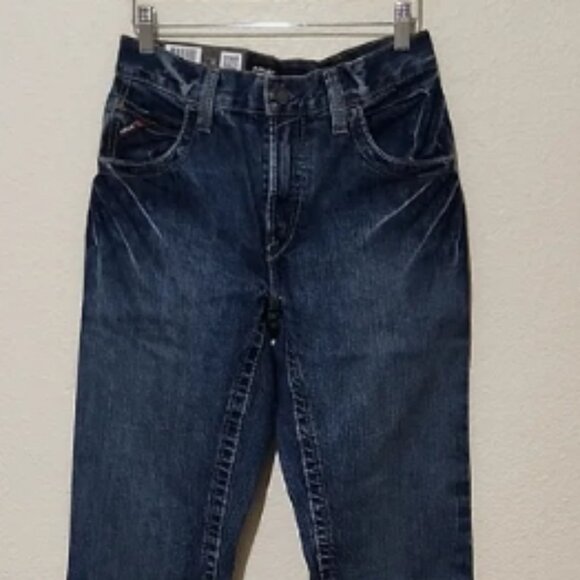 Ariat Blue Straight-Leg Jeans Classic Denim - Picture 1 of 10